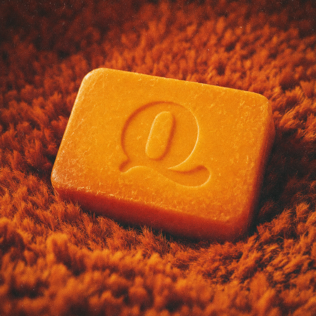 Quell turmeric soap, editorial photo